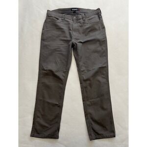 Wolverine Mens Canvas Work Pants 40x32 Olive Drab Straight Leg Stretch Cotton